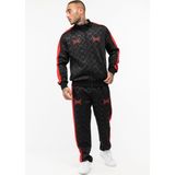 Tapout - Punkass Track - Trainingsanzug - Zwart/Rood - Normale Passform