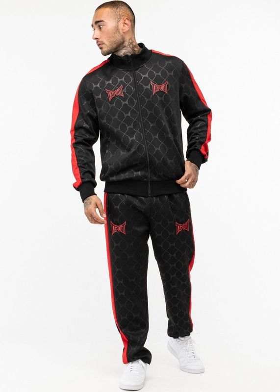 Tapout - Punkass Track - Trainingsanzug - Zwart/Rood - Normale Passform