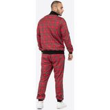 Lonsdale - Royal Stewart - Trainingsanzug - Rood/Zwart/Wit - Smalle Pasvorm