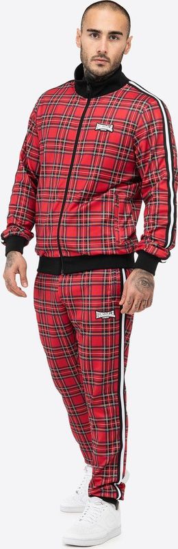 Lonsdale - Royal Stewart - Trainingsanzug - Rood/Zwart/Wit - Smalle Pasvorm