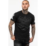 Tapout - Crewneck Shirt - Zwart - 100% Gekamd Katoen
