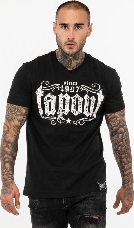 Tapout - CREEKSIDE - T-shirt - Zwart - Katoen - Oversize Pasvorm