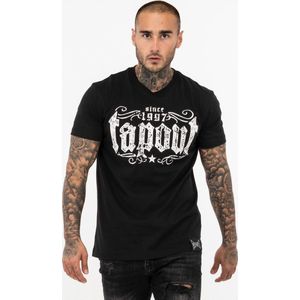 Tapout - T-shirt - Wit - 100% Gekamd Katoen