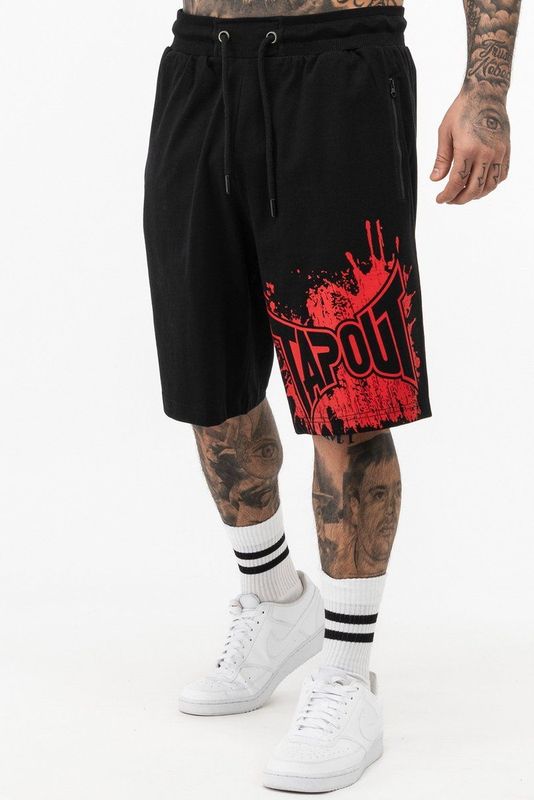 Tapout - Blashed - Korte Broek - Rood - Zwart - 3XL - Man