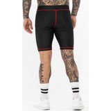 Tapout - 960029 - Functionele Shorts - Zwart/Wit/Rood - Nauwsluitende Pasvorm