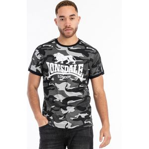 Lonsdale - Cregneash - T-Shirt - Zwart - Katoen