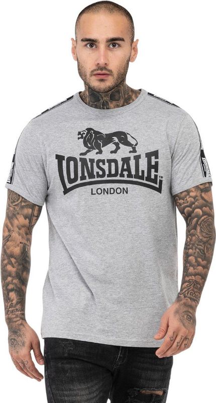 Lonsdale - Stour - T-shirt - Zwart - 100% Gekamd Katoen