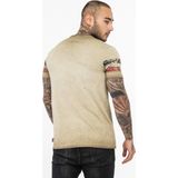 Lonsdale - Skeld - T-Shirt - Sand/Navy/Red - Normale Passform