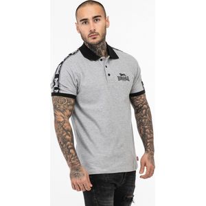 Lonsdale Polo Shirts Setter Poloshirt normale Passform Marl Grey Black White