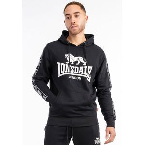 Lonsdale - Hoodie Scousburgh - Kapuzensweatshirt - Zwart/Wit - Normale Passform