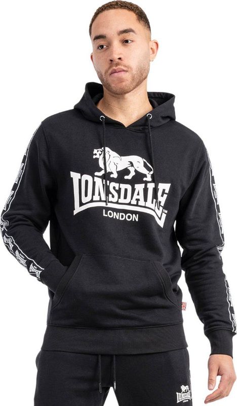 Lonsdale - Hoodie - Zwart - Katoen/Polyester - Regular Fit