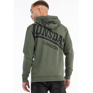 Lonsdale Hoodie Maywick Kapuzensweatshirt normale Passform Olive/Black