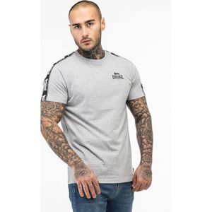 Lonsdale T-Shirt Brindister T-Shirt normale Passform Marl Grey Black White