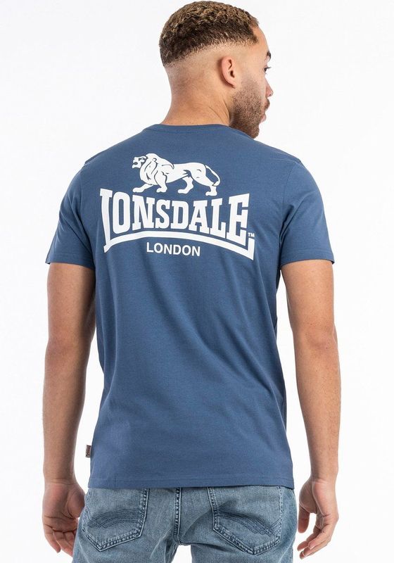 Lonsdale - Whiteness - T-shirt - Navy/White - Normale Passform
