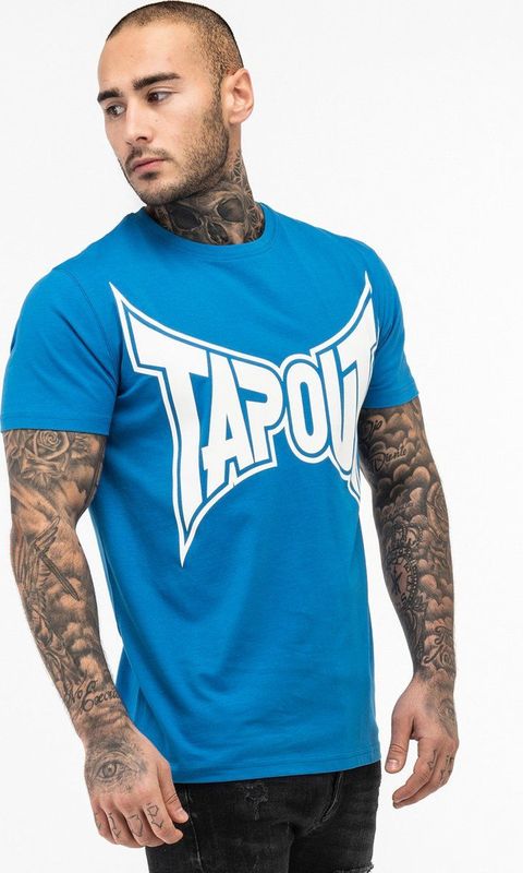 Tapout Shirt  royal blue/koningsblauw / wit