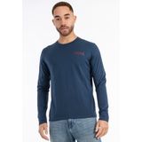 Lonsdale Longsleeve Ayrshire Langarmshirt normale Passform Doppelpack Dark Navy Oxblood