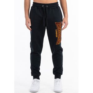 Lonsdale Blackley Joggingbroek voor heren, zwart/donkergrijs/geel