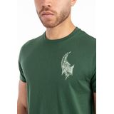 Tapout - Mask T-shirt - Korte Mouwen - Zwart - 100% Gekamd Katoen