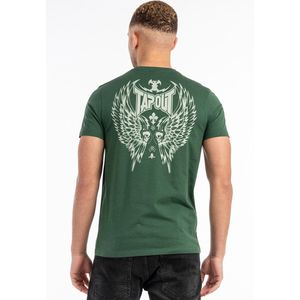 Tapout - Mask T-shirt - Korte Mouwen - Zwart - 100% Gekamd Katoen