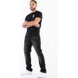 T-shirt - Zwart - 100% Gekamd Katoen - Regular Fit