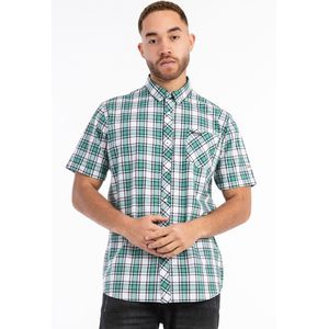 Lonsdale Brixworth Overhemd - Ruit - Katoen - Korte Mouwen