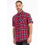 Lonsdale London - Brixworth - T-shirt - Rood-Navy - 100% Katoen