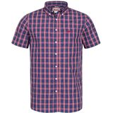 Lonsdale - Brixworth - Overhemd - Rood - Katoen - Korte Mouwen