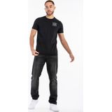 T-shirt - Zwart - 100% Gekamd Katoen - Regular Fit