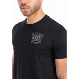 T-shirt - Zwart - 100% Gekamd Katoen - Regular Fit