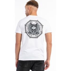 T-shirt - Ronde Hals - Contrasterende Prints - 100% Gekamd Katoen