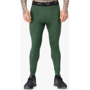 Tapout Functionele legging voor heren, smalle pasvorm, trainingslegging, groen/zwart, S