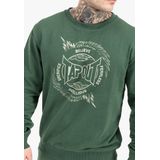 Sweatshirt - Grijs - Gekamd Katoen/Polyester - Crewneck