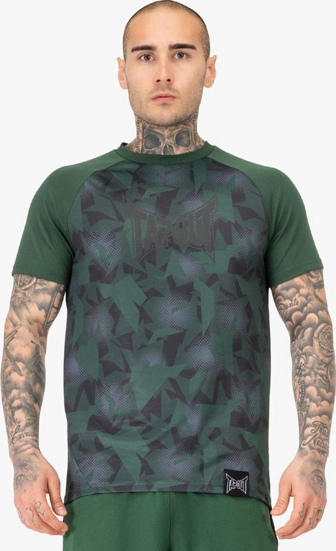 Tapout - Training Graphic Tee - Funktionsshirt - Groen/Zwart