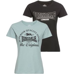 Thermoshirt - Black/Mint - 100% Katoen - Korte Mouwen