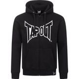 Tapout - Marfa Hooded Zipper - Kapuzenjacke - Zwart/Wit - Normale Pasvorm