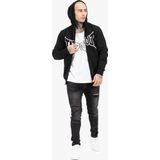 Tapout - Marfa Hooded Zipper - Kapuzenjacke - Zwart/Wit - Normale Pasvorm
