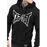 Tapout - Marfa Hooded Zipper - Kapuzenjacke - Zwart/Wit - Normale Pasvorm