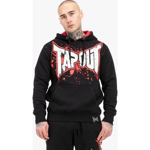 Tapout - Splashing Hoodie - Kapuzensweatshirt - Zwart/Rood/Ecru - Normale Passform