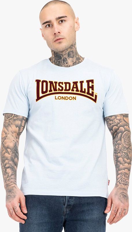 Lonsdale - T-shirt - Tweekleurig - Katoen - Nauwsluitende Pasvorm