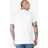 Lonsdale Heren Lion Two Tone T-shirt, wit/marineblauw/rood., 3XL