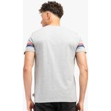 Lonsdale - Methley - T-Shirt - Marl Grey/Navy/Red - Normale Passform