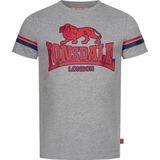 Lonsdale - Methley - T-Shirt - Marl Grey/Navy/Red - Normale Passform