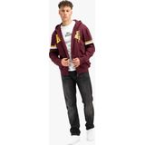 Lonsdale - DARFIELD - Sweatshirt - Oxblood/Geel/Wit - Materiaal: Katoen