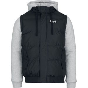 Lonsdale - Dowpot - Herenjas - Zwart/Grijs Marl/Wit - Polyester