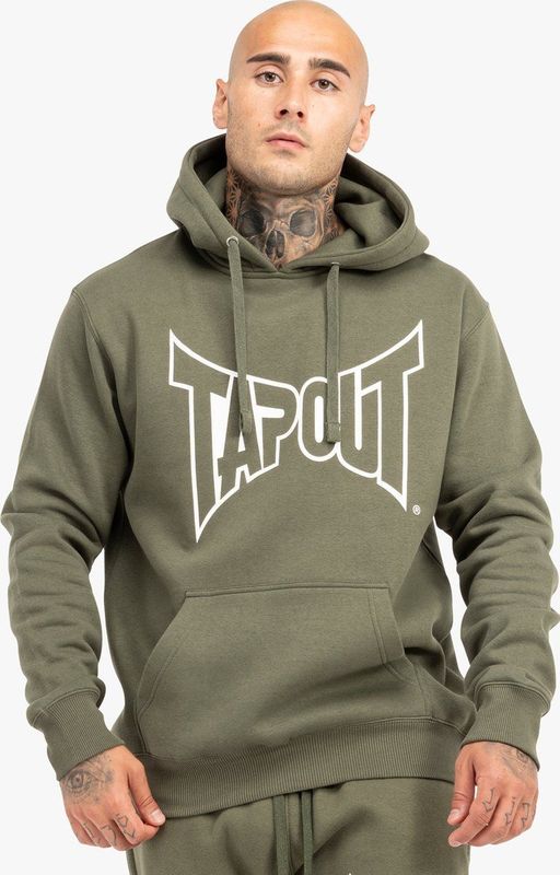 TAPOUT Rundhalspullover Lifestyle Basic Hoodie Kapuzensweatshirt normale Passform