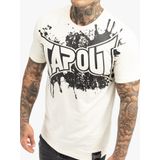 Tapout - Splashed T-Shirt - Ecru/Black - Normale Passform