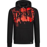 Tapout - Pacomila - Kapuzensweatshirt - Zwart/Rood - Normale Passform
