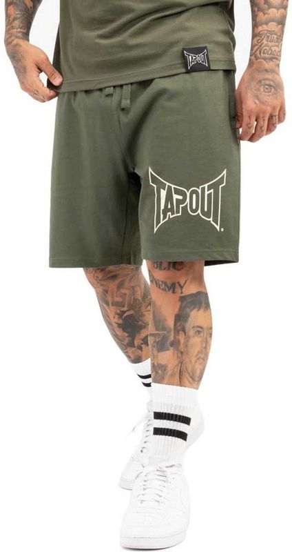 Tapout - Lifestyle Basic Shorts - Olive/Ecru - Korte Broeken