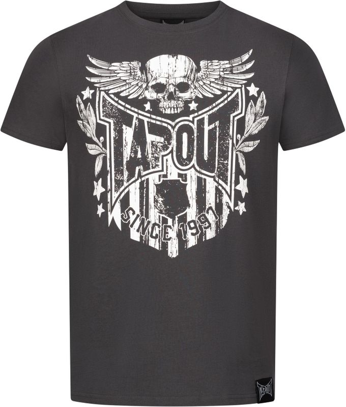 Tapout Shirt 'Westlake'  antraciet / wit