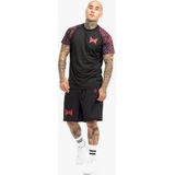 Tapout - Taproot Tee - Funktionsshirt - Zwart/Rood/Aubergine - Normale Pasvorm